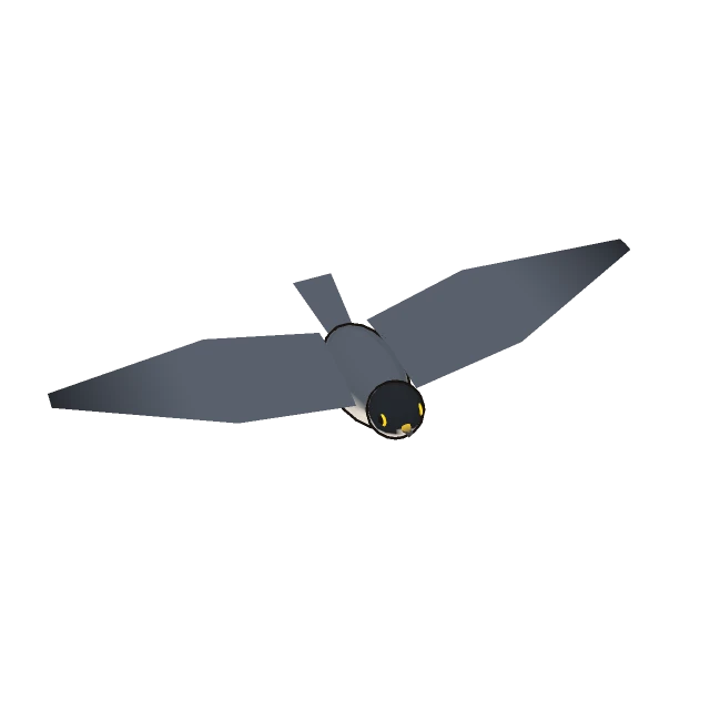 Peregrine Falcon gliding, the 3D model from the game